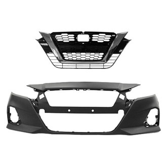 Replace® - 2-Piece (Front Bumper Cover, Grille) (CAPA Certified)