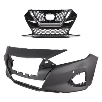 Replace® - 2-Piece (Front Bumper Cover, Grille) (CAPA Certified)