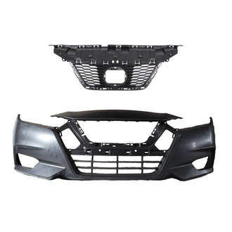 Replace® - 2-Piece (Front Bumper Cover, Grille) (CAPA Certified)