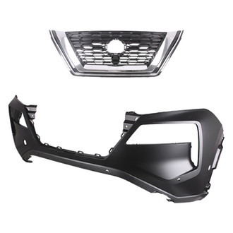 Replace® - 2-Piece (Front Bumper Cover, Grille) (CAPA Certified)