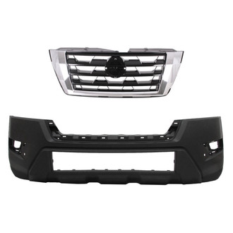 Replace® - 2-Piece (Front Bumper Cover, Grille) (CAPA Certified)