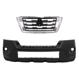 Replace® - 2-Piece (Front Bumper Cover, Grille) (CAPA Certified)