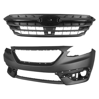 Replace® - 2-Piece (Front Bumper Cover, Grille) (CAPA Certified)