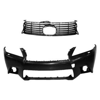 Replace® - 2-Piece (Front Bumper Cover, Grille) (Brand New OE)