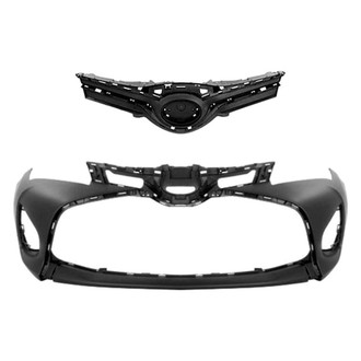 Replace® - 2-Piece (Front Bumper Cover, Grille) (CAPA Certified)