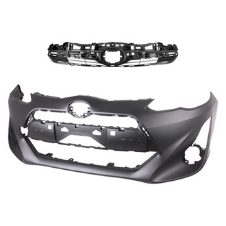 Replace® - 2-Piece (Front Bumper Cover, Grille) (CAPA Certified)