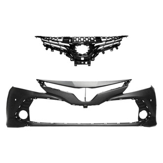 Replace® - 2-Piece (Front Bumper Cover, Grille) (CAPA Certified)