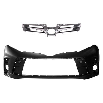 Replace® - 2-Piece (Front Bumper Cover, Grille) (CAPA Certified)