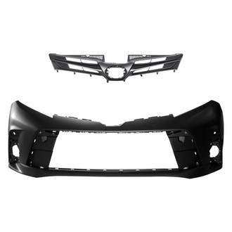 Replace® - 2-Piece (Front Bumper Cover, Grille) (CAPA Certified)