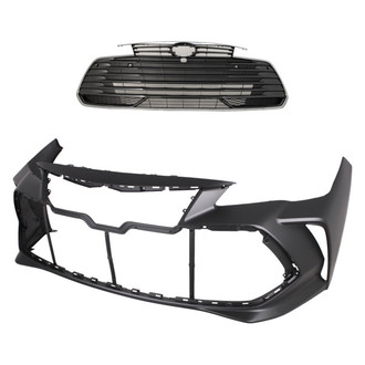 Replace® - 2-Piece (Front Bumper Cover, Grille) (CAPA Certified)
