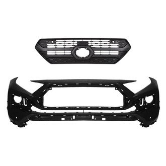 Replace® - 2-Piece (Front Bumper Cover, Grille) (CAPA Certified)