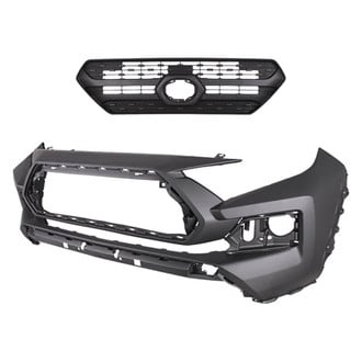 Replace® - 2-Piece (Front Bumper Cover, Grille) (CAPA Certified)
