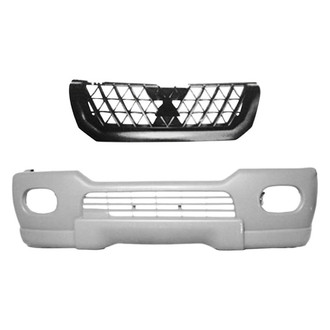 Replace® - 2-Piece (Front Bumper Cover, Grille) (Standard Line)