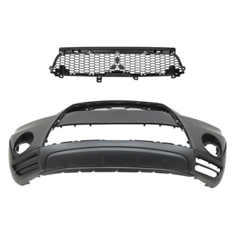 Replace® - 2-Piece (Front Bumper Cover, Grille) (Standard Line)