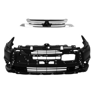Replace® BNDL-236387 - 2-Piece (Front Bumper Cover, Grille) (Standard Line)