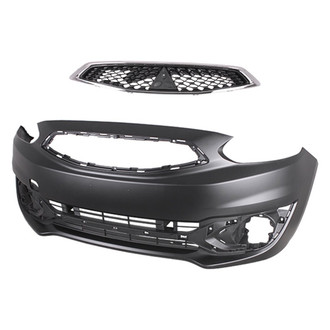 Replace® - 2-Piece (Front Bumper Cover, Grille) (Standard Line)
