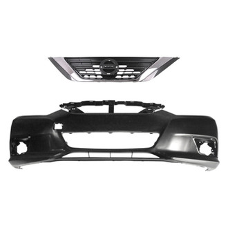 Replace® - 2-Piece (Front Bumper Cover, Grille) (Brand New OE)