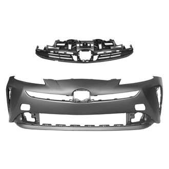 Replace® - 2-Piece (Front Bumper Cover, Grille) (CAPA Certified)