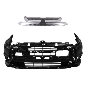 Replace® - 2-Piece (Front Bumper Cover, Grille) (Standard Line)