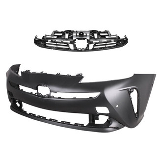 Replace® - 2-Piece (Front Bumper Cover, Grille) (CAPA Certified)