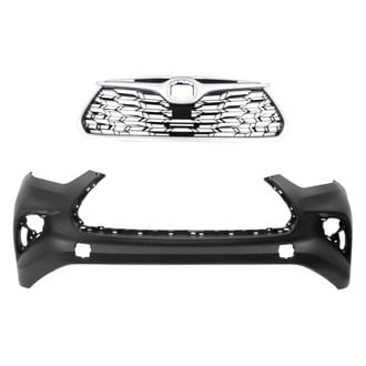 Replace® - 2-Piece (Front Bumper Cover, Grille) (CAPA Certified)