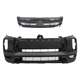 Replace® - 2-Piece (Front Bumper Cover, Grille) (Standard Line)