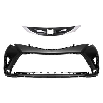 Replace® - 2-Piece (Front Bumper Cover, Grille) (CAPA Certified)