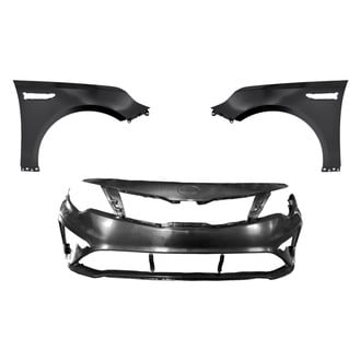 Replace® - 3-Piece (Front Bumper Cover, Driver and Passenger Side Fender) (Standard Line)