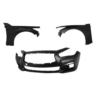 Replace® - 3-Piece (Front Bumper Cover, Driver and Passenger Side Fender) (Standard Line)