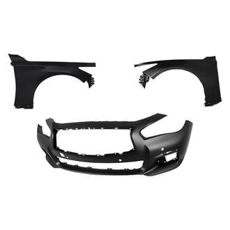 Replace® - 3-Piece (Front Bumper Cover, Driver and Passenger Side Fender) (Standard Line)