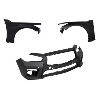 Replace® - 3-Piece (Front Bumper Cover, Driver and Passenger Side Fender) (Standard Line)