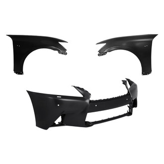 Replace® - 3-Piece (Front Bumper Cover, Driver and Passenger Side Fender) (Standard Line)
