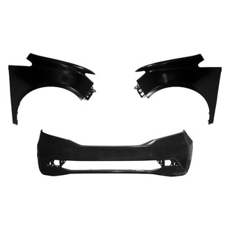 Replace® - 3-Piece (Front Bumper Cover, Driver and Passenger Side Fender) (Standard Line)