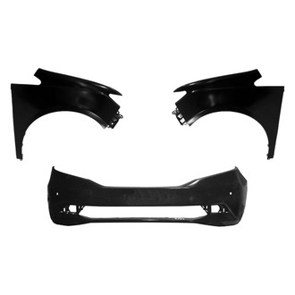 Replace® - 3-Piece (Front Bumper Cover, Driver and Passenger Side Fender) (Standard Line)