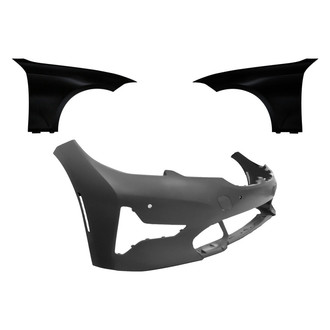 Replace® - 3-Piece (Front Bumper Cover, Driver and Passenger Side Fender) (Standard Line)
