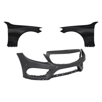 Replace® - 3-Piece (Front Bumper Cover, Driver and Passenger Side Fender) (Standard Line)