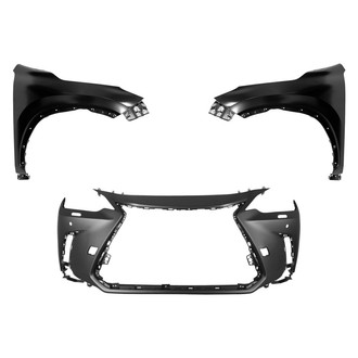 Replace® - 3-Piece (Front Bumper Cover, Driver and Passenger Side Fender) (Standard Line)