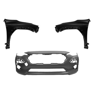 Replace® - 3-Piece (Front Bumper Cover, Driver and Passenger Side Fender) (Standard Line)