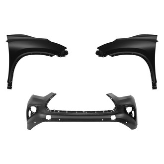 Replace® - 3-Piece (Front Bumper Cover, Driver and Passenger Side Fender) (Standard Line)