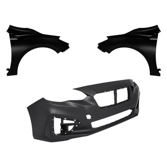 Replace® - 3-Piece (Front Bumper Cover, Driver and Passenger Side Fender) (Standard Line)