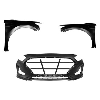 Replace® - 3-Piece (Front Bumper Cover, Driver and Passenger Side Fender) (Standard Line)