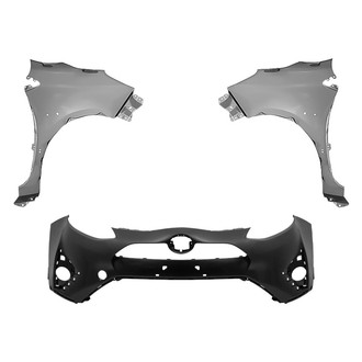 Replace® - 3-Piece (Front Bumper Cover, Driver and Passenger Side Fender) (Standard Line)