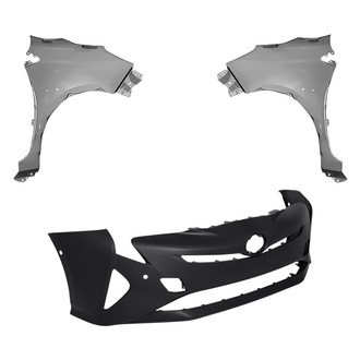 Replace® - 3-Piece (Front Bumper Cover, Driver and Passenger Side Fender) (Standard Line)
