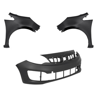 Replace® - 3-Piece (Front Bumper Cover, Driver and Passenger Side Fender) (Standard Line)