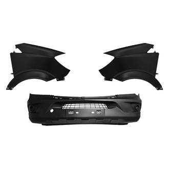 Replace® BNDL-242807 - 3-Piece (Front Bumper Cover, Driver and Passenger Side Fender) (Standard Line)