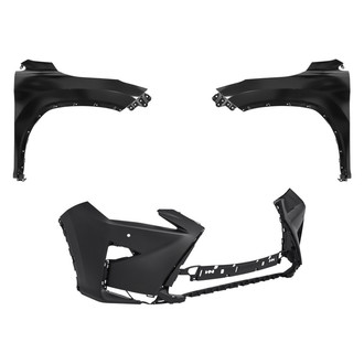 Replace® - 3-Piece (Front Bumper Cover, Driver and Passenger Side Fender) (Standard Line)