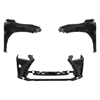 Replace® - 3-Piece (Front Bumper Cover, Driver and Passenger Side Fender) (Standard Line)