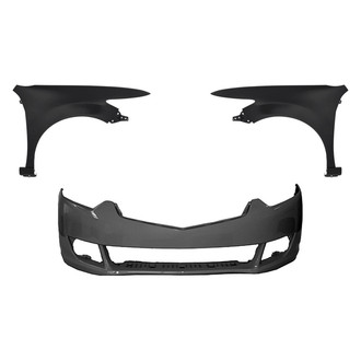 Replace® - 3-Piece (Front Bumper Cover, Driver and Passenger Side Fender) (Standard Line)