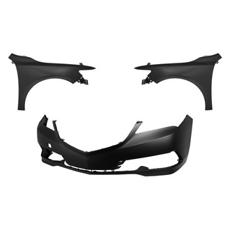 Replace® - 3-Piece (Front Bumper Cover, Driver and Passenger Side Fender) (Standard Line)