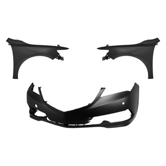 Replace® - 3-Piece (Front Bumper Cover, Driver and Passenger Side Fender) (Standard Line)
